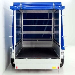 Remorque type 7.26 | Dimensions 150 x 300 cm | 2600 kg | avec bâche bleue | Véhicule neuf