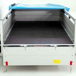 Remorque | Surface de chargement 125 x 250 cm | 750 kg | avec bâche bleue