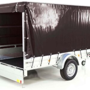 Remorque 1300 kg | 150 x 300 cm | avec bâche noire | Type 7.13