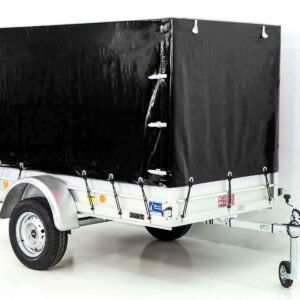 Remorque 750 kg | 125 x 250 cm | avec bâche noire