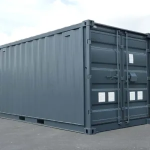 Conteneur 15 pied avec installation électrique,grilles d'aération et verrou clef