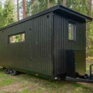 Tiny house de luxe sur roues, caravane de 9,31 m – 7,24 x 2,35 m