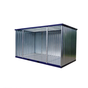 Abri de Jardin 4 x 2 mètres ouvert sur le côté long 16ft RAL5011